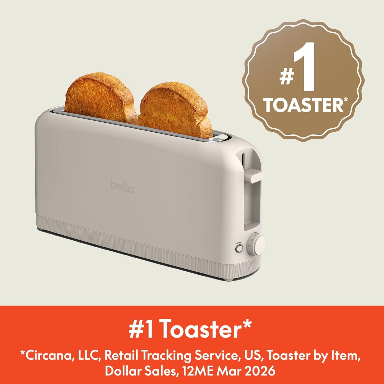 bella 2 Slice Slim Toaster — photo 4