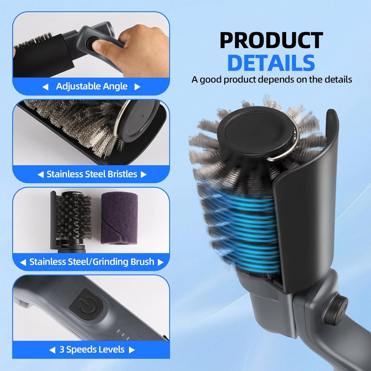 Electric Grill Brush (cordless rechargeable) — photo 4