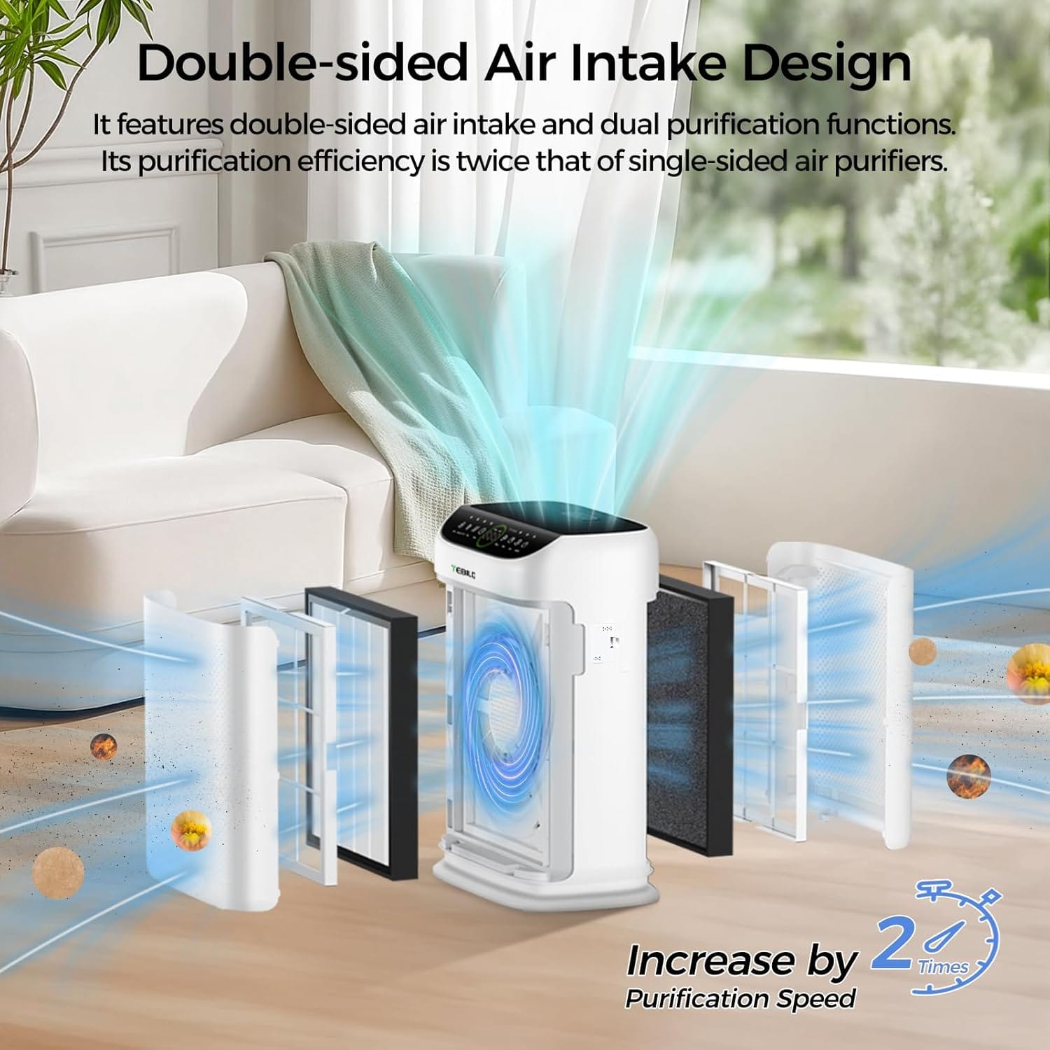 TEBILD Air Purifier (2500 ft²) — photo 5